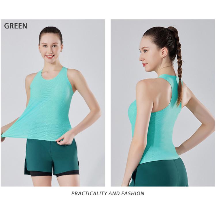 I字型タンクトップ レディース メッシュシンプルデザイン ランニングスポーツ　高弾力　ヨガ　速乾性　 レディース 半袖 |  | 14