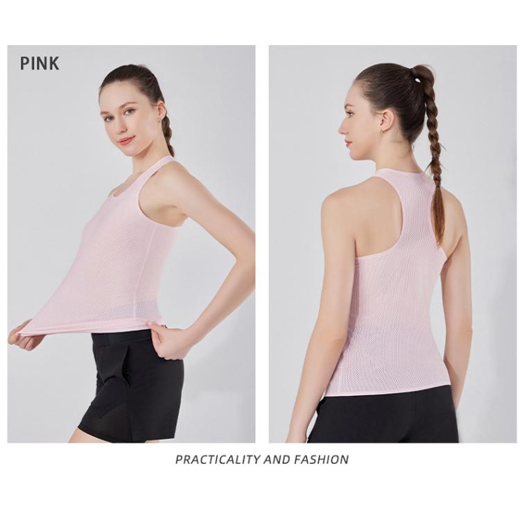 I字型タンクトップ レディース メッシュシンプルデザイン ランニングスポーツ　高弾力　ヨガ　速乾性　 レディース 半袖 |  | 17