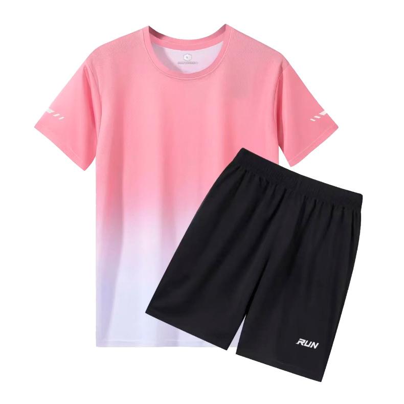 ランニングウェア メンズ 上下 夏　半袖Tシャツ　短パン　ハーフパンツセット　 スポーツウェア メンズ 　GYM　ジム　 半袖　夏用　軽量 |  | 20