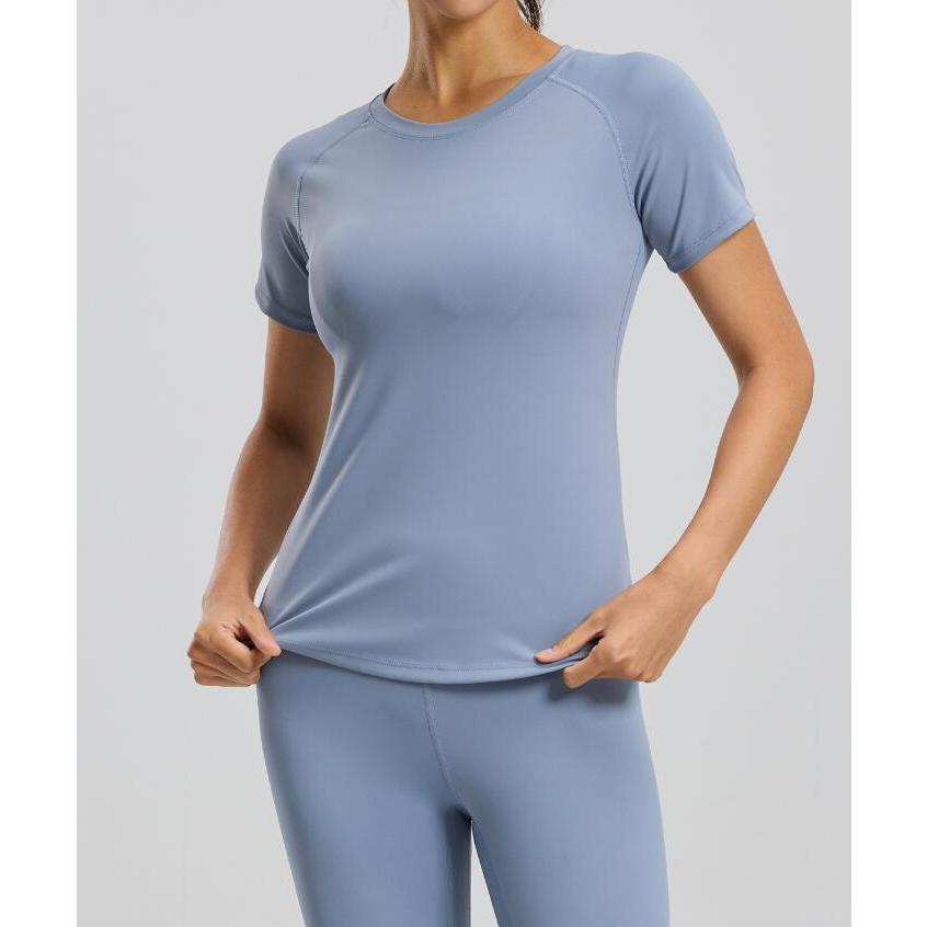 スポーツウェア クイックドライ ラウンドネック半袖シャツ Tシャツ ランニングウェア レディース おしゃれ   高弾力　ヨガ　テニス　速乾性　吸水速乾シャツ |  | 19