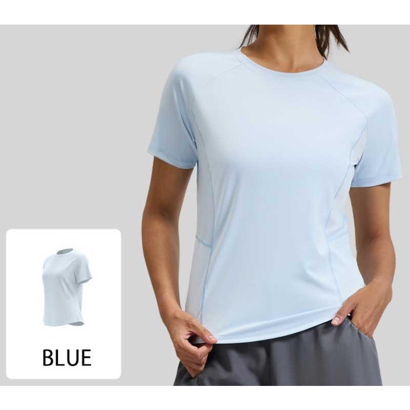 スポーツウェア クイックドライUネック半袖シャツ Tシャツ ランニングウェア レディース おしゃれ   高弾力　ヨガ　テニス　速乾性　吸水速乾シャツ |  | 11