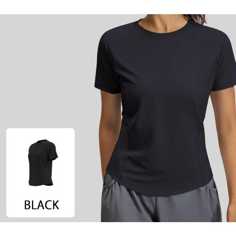 スポーツウェア クイックドライUネック半袖シャツ Tシャツ ランニングウェア レディース おしゃれ   高弾力　ヨガ　テニス　速乾性　吸水速乾シャツ |  | 12