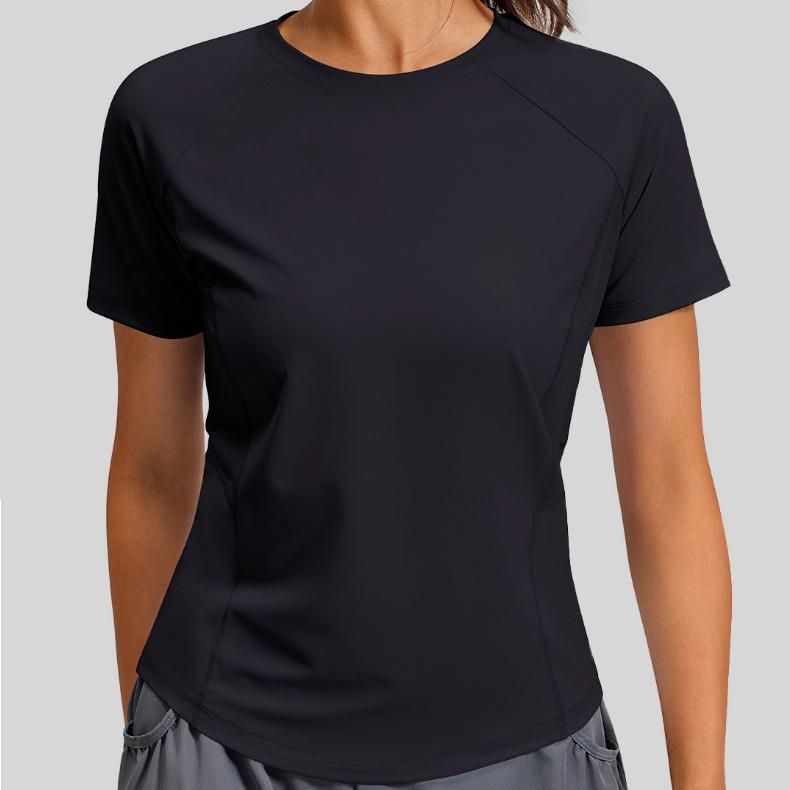 スポーツウェア クイックドライUネック半袖シャツ Tシャツ ランニングウェア レディース おしゃれ   高弾力　ヨガ　テニス　速乾性　吸水速乾シャツ |  | 15