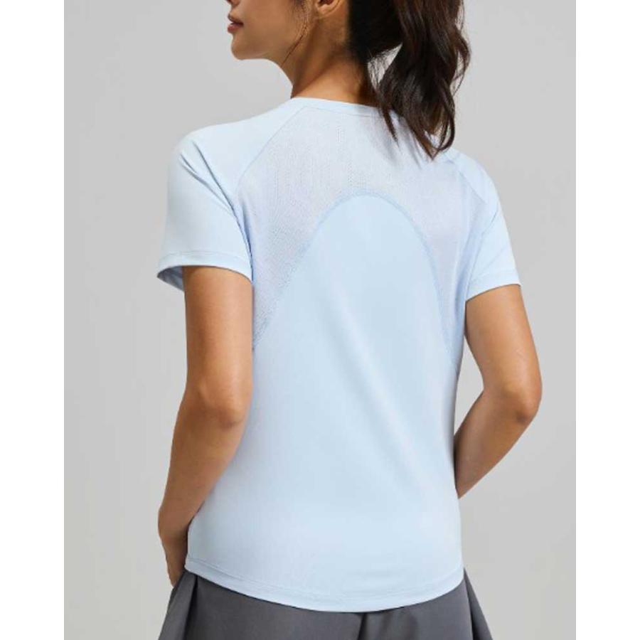 スポーツウェア クイックドライUネック半袖シャツ Tシャツ ランニングウェア レディース おしゃれ   高弾力　ヨガ　テニス　速乾性　吸水速乾シャツ |  | 18