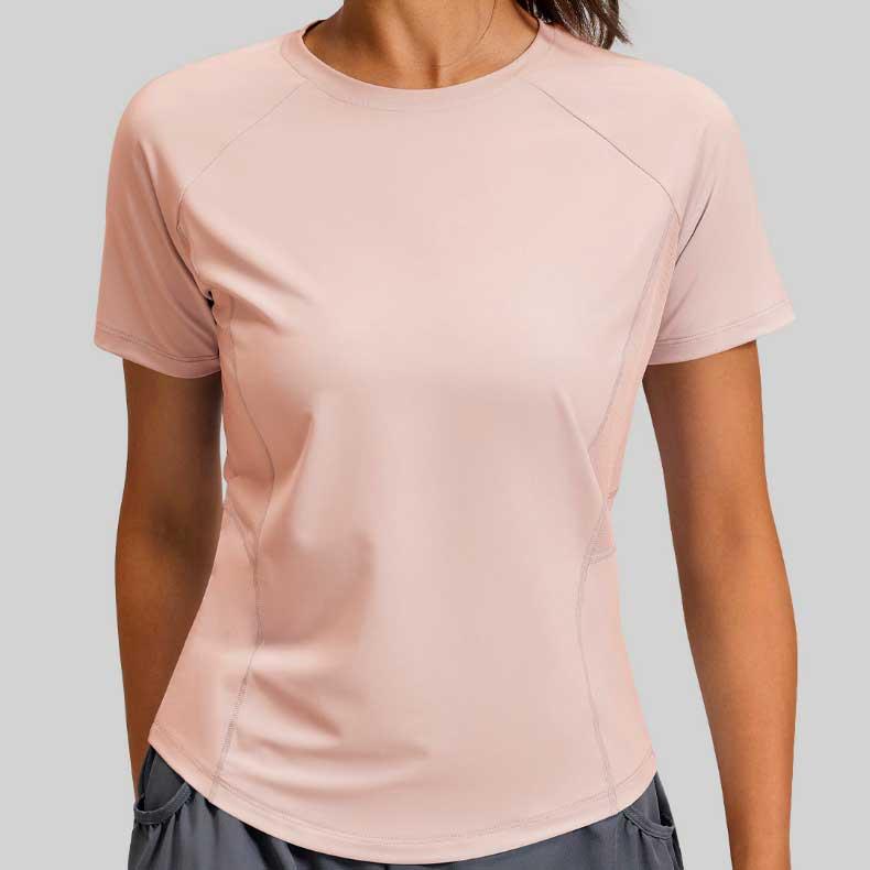 スポーツウェア クイックドライUネック半袖シャツ Tシャツ ランニングウェア レディース おしゃれ   高弾力　ヨガ　テニス　速乾性　吸水速乾シャツ |  | 19