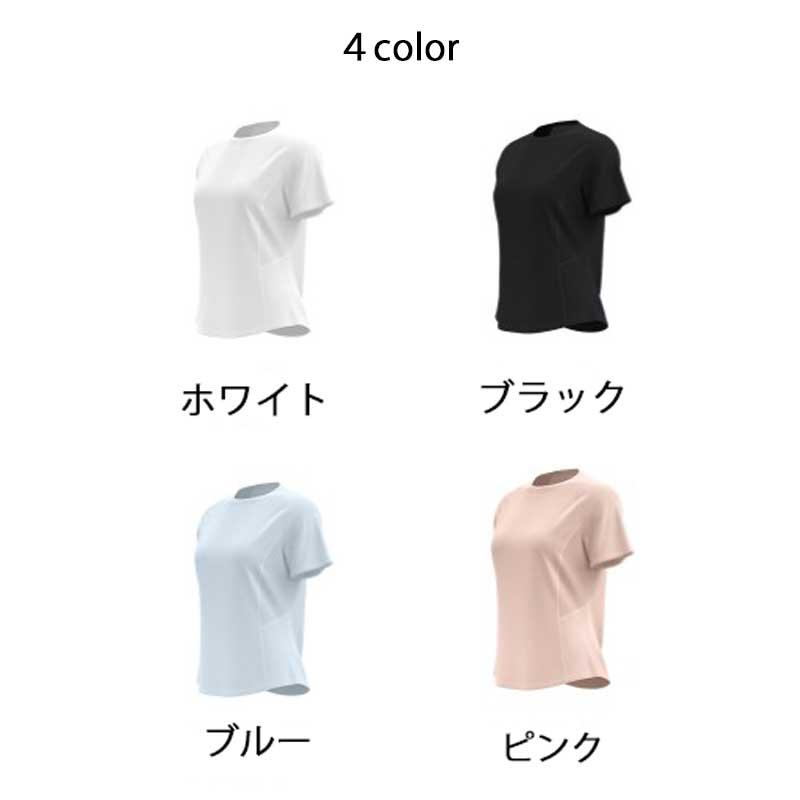スポーツウェア クイックドライUネック半袖シャツ Tシャツ ランニングウェア レディース おしゃれ   高弾力　ヨガ　テニス　速乾性　吸水速乾シャツ |  | 02