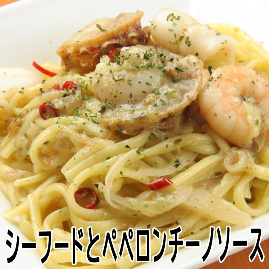 手作りパスタソース シーフードのペペロンチーノソースと生パスタのセット １人前 0007 パスタソースのお店るねさんす 通販 Yahoo ショッピング