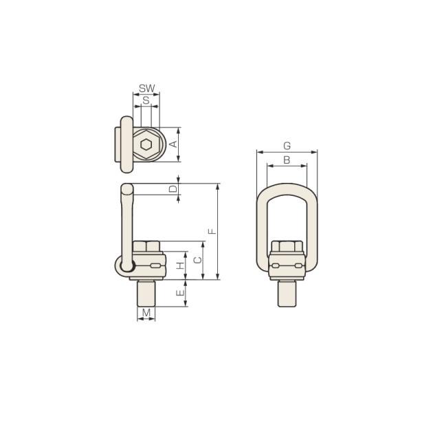リフティングポイント 5tf 035ZYLP304 LP-30 コンドーテック_1