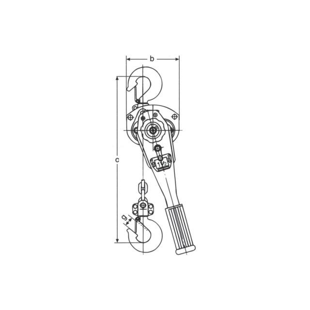 KTパワーレバー 1/2t 072KPL05 PL-05 コンドーテック : 資材・印刷の 