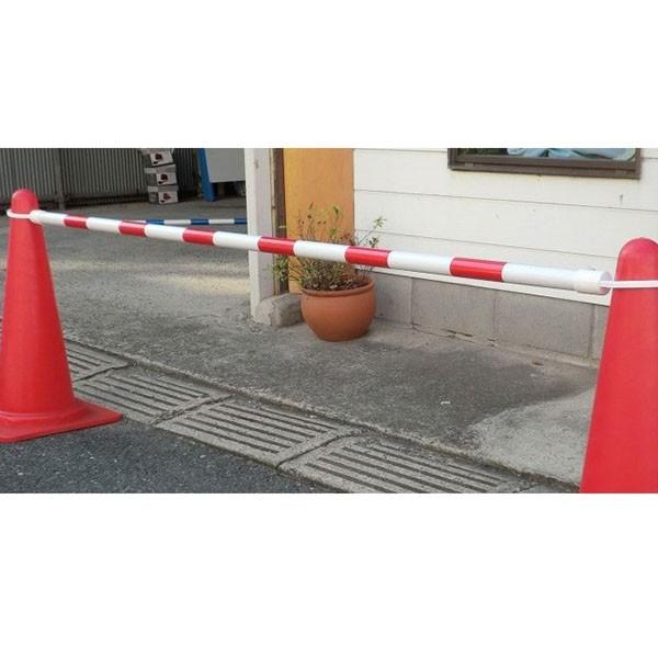 コーンバー 黄黒 34φ×2m カラーコーン用バリケード : 資材・印刷のルネ