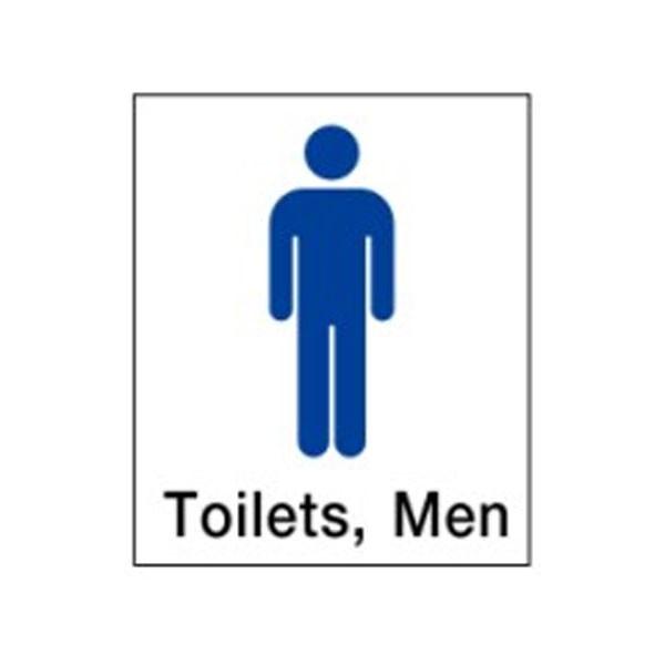 絵文字標識 Toilets, Men 350×300×4 トイレ表示 男子トイレ 男性トイレ