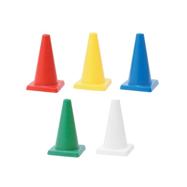ミニコーン PE製　440mm　赤 黄 白 青 緑　PM　プラ和歌山　カラーコーン 三角コーン パイロン | 