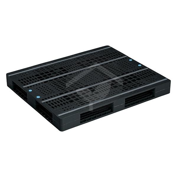 サンコー 三甲 パレットR4-1012-2(両面使用型/リサイクルパレット)ブラック 812059-01