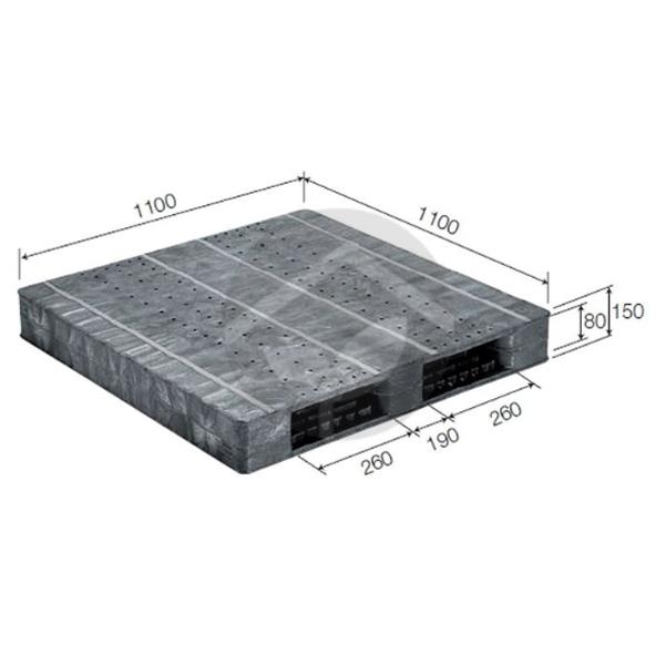 サンコー 三甲 バレットR2-1111F-2 1100×1100(両面使用型)グレー 812155-01