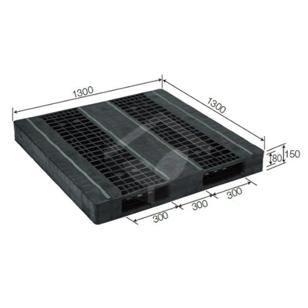 サンコー 三甲 パレットR2-1313F-3 (両面使用型)ブラック 816916-01