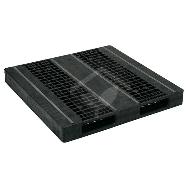 サンコー 三甲 パレットR2-1313F-3(両面使用型/リサイクルパレット)ブラック 816916-01