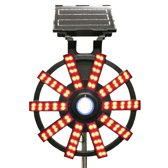 ソーラービックラブ SLAV-08-RR（受注生産） 大型回転灯 赤/白 ダン