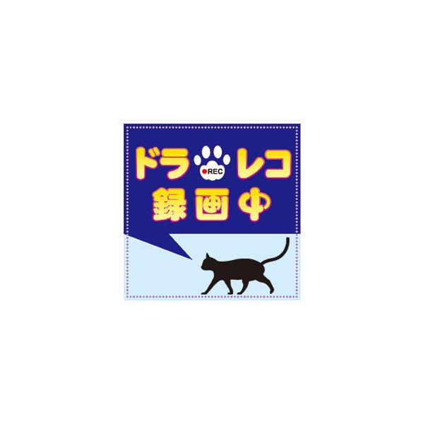 車用ステッカー ドラレコ録画中 100×100mm ドライブレコーダー シール 