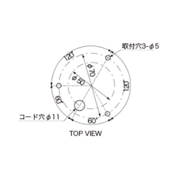 LED回転灯 ニコフラッシュ118 3点留め VL11F型φ118 赤 VL11F-100NPNR/3 日恵製作所_2