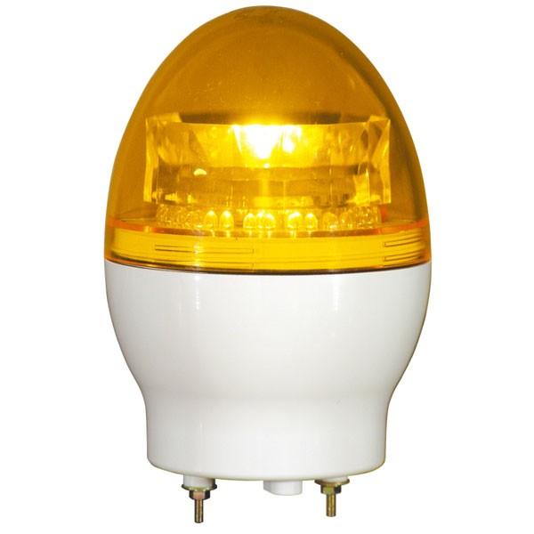 LED回転灯 ニコフラッシュ118 3点留め VL11F型φ118 黄 VL11F-100NPY/3 日恵製作所
