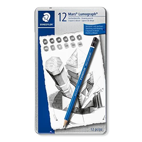 ステッドラー(STAEDTLER) 鉛筆 6B 5B 4B 3B 2B B HB F H 2H 3H 4H