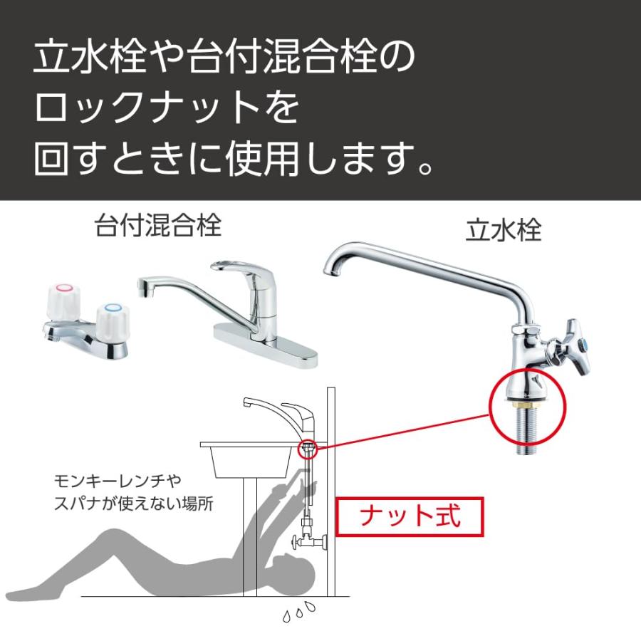SANEI ナット締付工具 対辺約23mm/24mm用 ロックナットの取外し・締付に R354 : ショップ ルーン - 通販 - Yahoo ...
