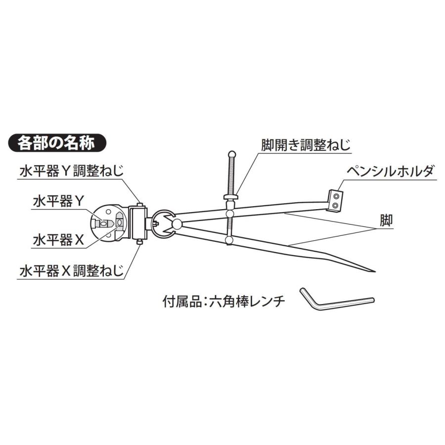 新潟精機 SK 日本製 ログ用コンパス 200mm LC-200 : ショップ ルーン