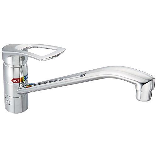 カクダイ シングルレバー混合栓(分水孔つき) 117-054 : ショップ