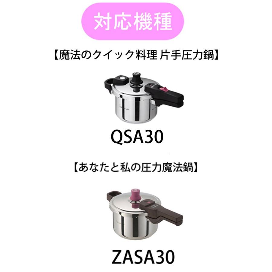 ワンダーシェフ パッキン 18cm 魔法のクイック料理圧力鍋 QSA ZASAシリーズ専用 744135｜rung｜02