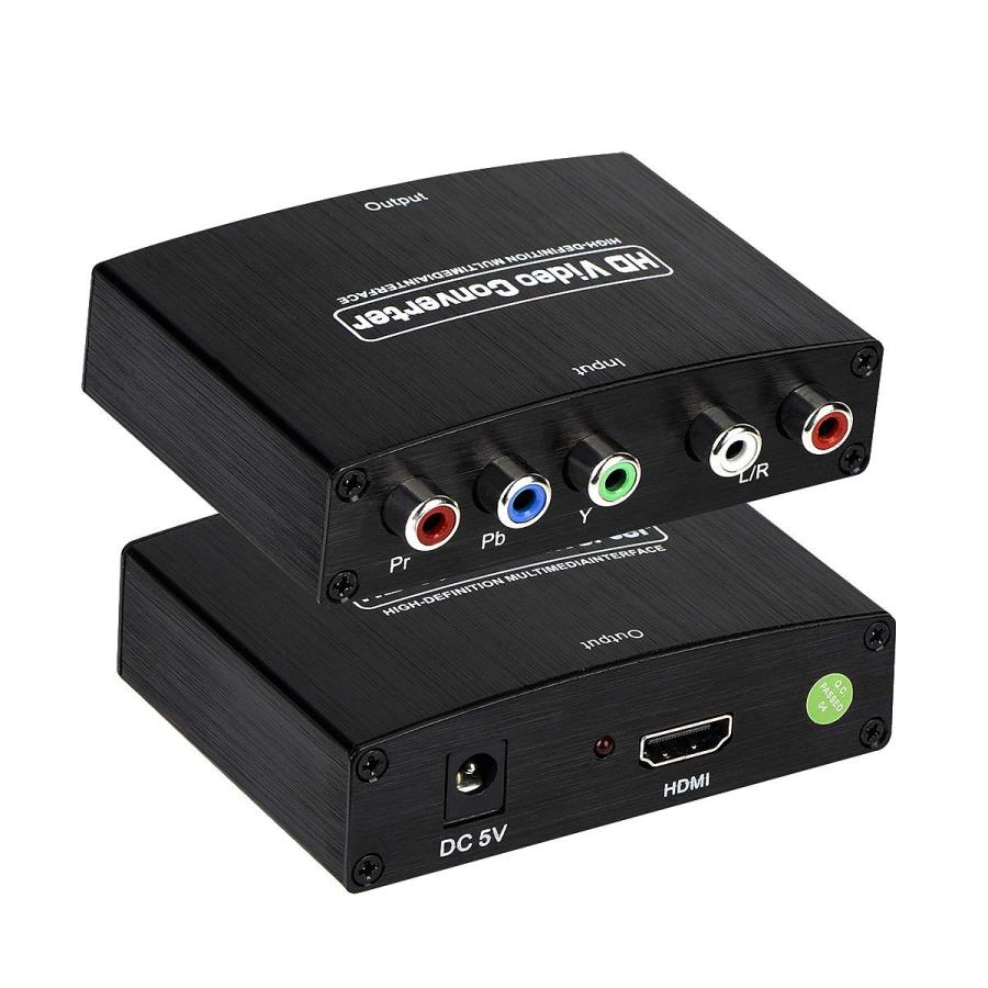 ゴ*ん様 コンポーネントtoHDMI変換コンバーター コンポーネント to HDMI コンバーター 変換器 1080P対応 5RCA RGB