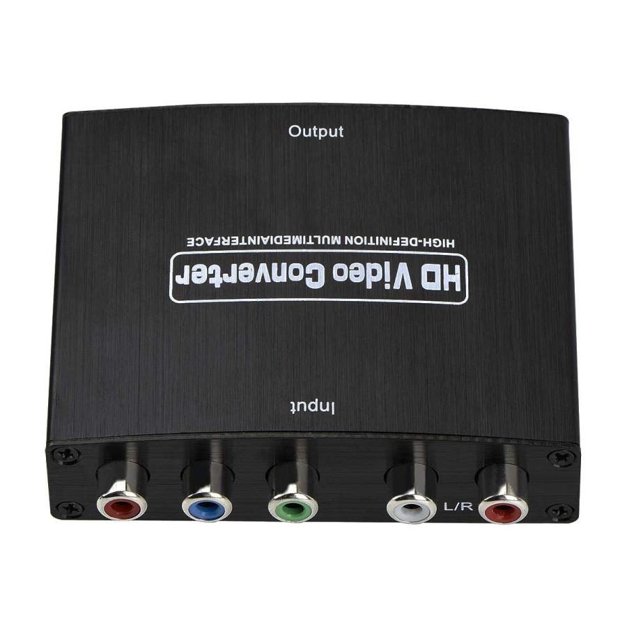 コンポーネント to HDMI コンバーター 変換器 1080P対応 5RCA RGB
