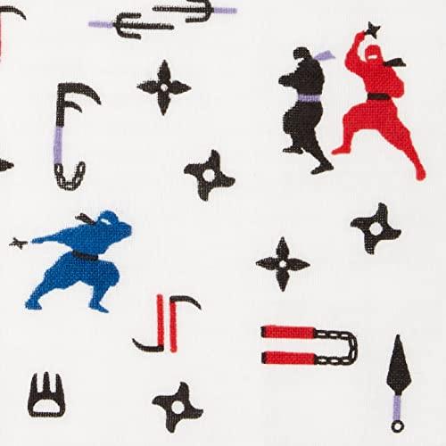 山本仁商店(YamamotoJin) ふんわり八重ガーゼハンカチ 忍者 約25×25cm