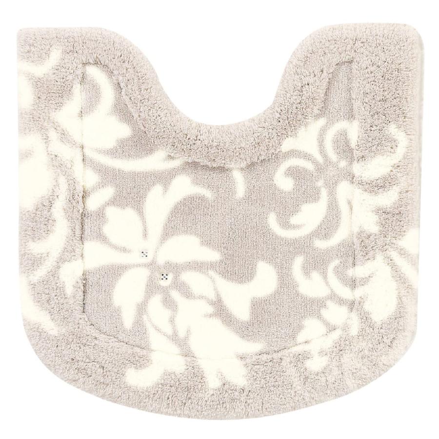 センコー NYNAS グラン トイレマット 約70×70cm グレージュ ライン 