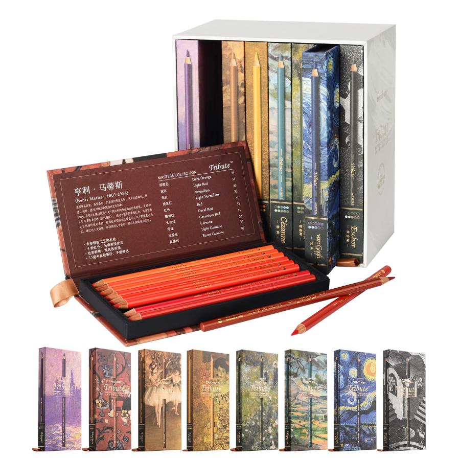 Marco 80色油性鉛筆 大人，塗り絵 高級 プロ用 スケッチ 柔らかい 芯