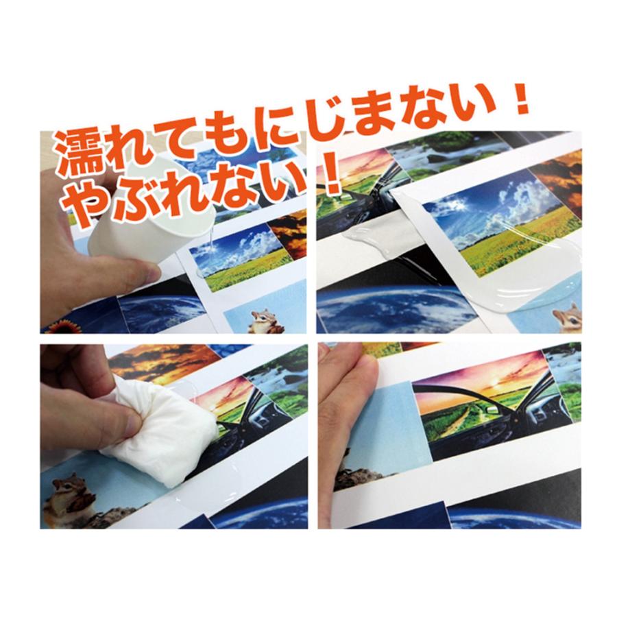 合成紙 耐水紙 パウチフリー PETタイプ A4サイズ (120μ) 100枚 |  | 01