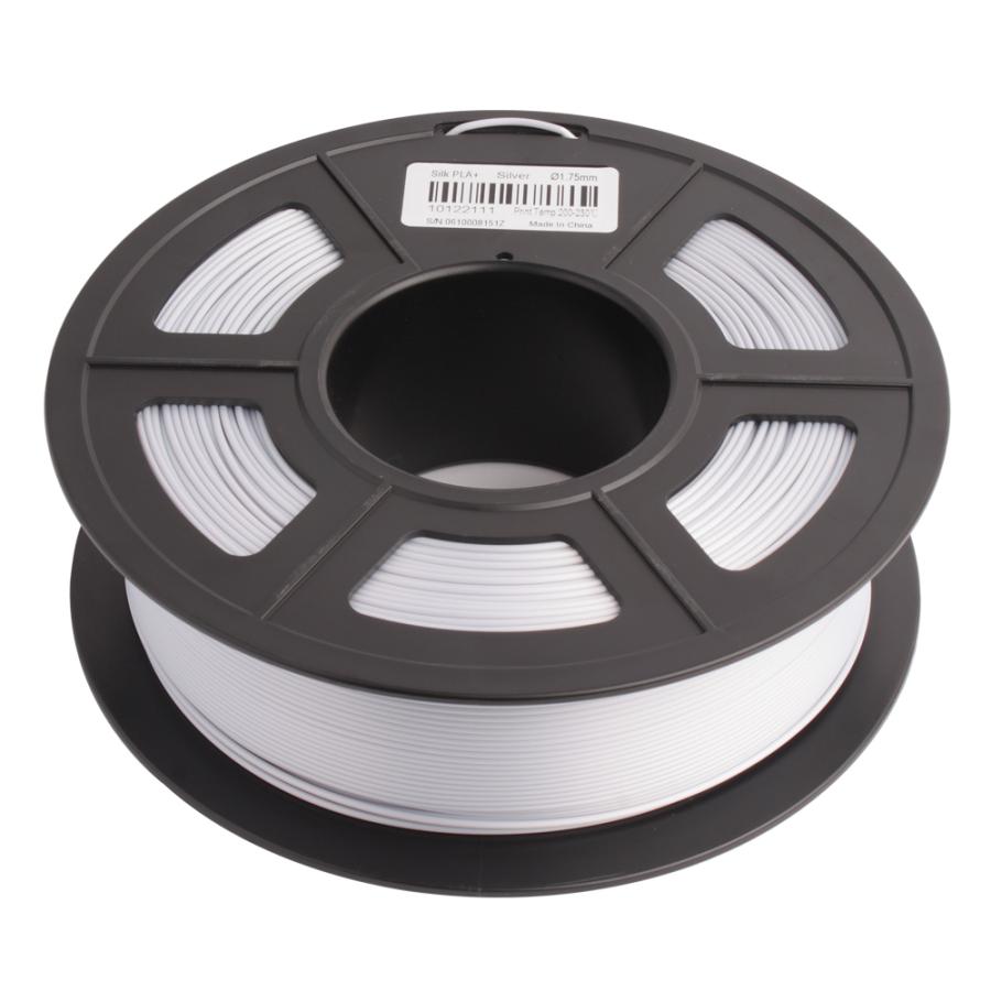 3Dプリンターフィラメント PLA Plus Silk (PLA+)樹脂 1.75mm シルバー(銀) | 