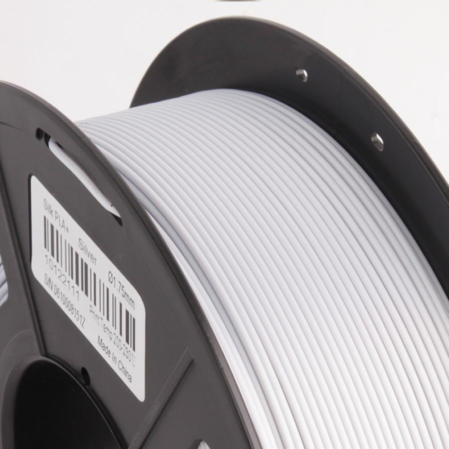 3Dプリンターフィラメント PLA Plus Silk (PLA+)樹脂 1.75mm シルバー(銀) |  | 01