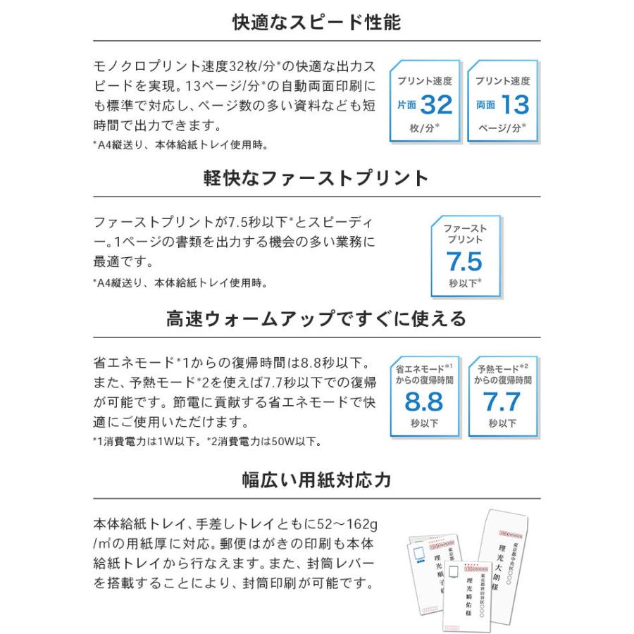 RICOH SP 3700 A4モノクロレーザープリンター | リコー | 03