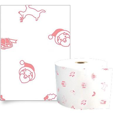 クリスマス風イラスト入りサーマルロール紙 サイズ 58mm×80mm×12mm 50巻 レジロール レシート用紙 感熱ロール |  | 01