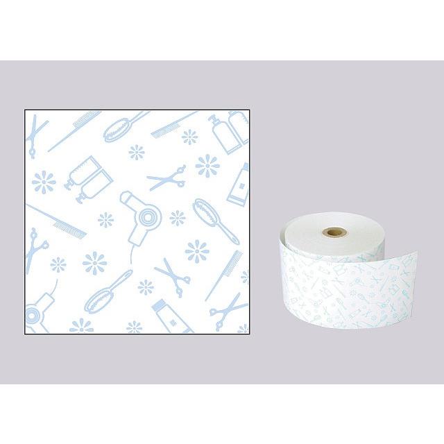 はさみ柄(ヘアサロン風)イラスト入りサーマルロール紙 サイズ 80mm×80mm×12mm ブルー 50巻 レジロール レシート用紙 感熱ロール |  | 01