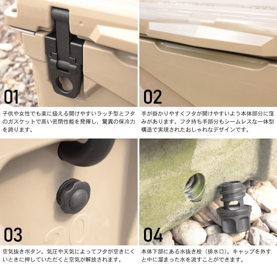 アイスランド クーラーボックス 20QT/18.9L グリーンカモ | ICELAND COOLER | 03