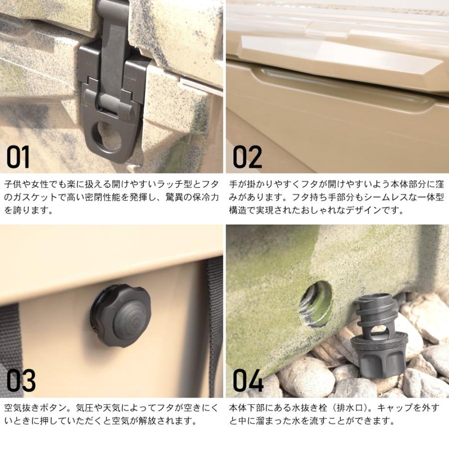 アイスランド クーラーボックス 45QT/42.6L グリーンカモ | ICELAND COOLER | 02