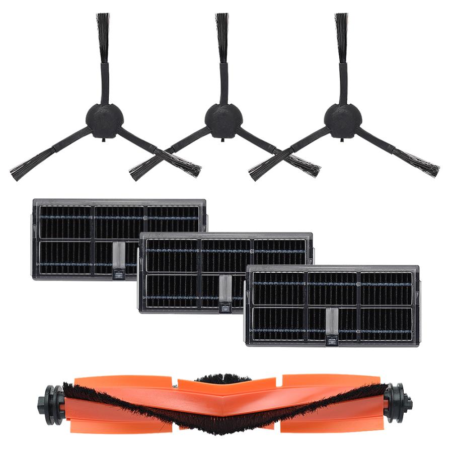 ドリーミー ロボット掃除機 L10 / L40 / X30用 サイドブラシ、メインブラシ、フィルター交換パーツ7点セット 互換品 | DREAME