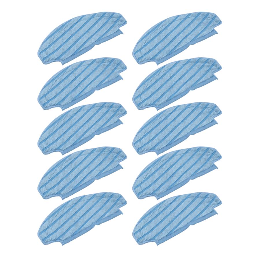 エコバックス 交換用清掃モップ 互換品 T8 / T8 AIVI / T9 / T9+ / N8 PRO/ N8 PRO+ / N8 /N8+/X1 PLUS/N10/N10 PLUS対応 消耗品 10個 | ECOVACS