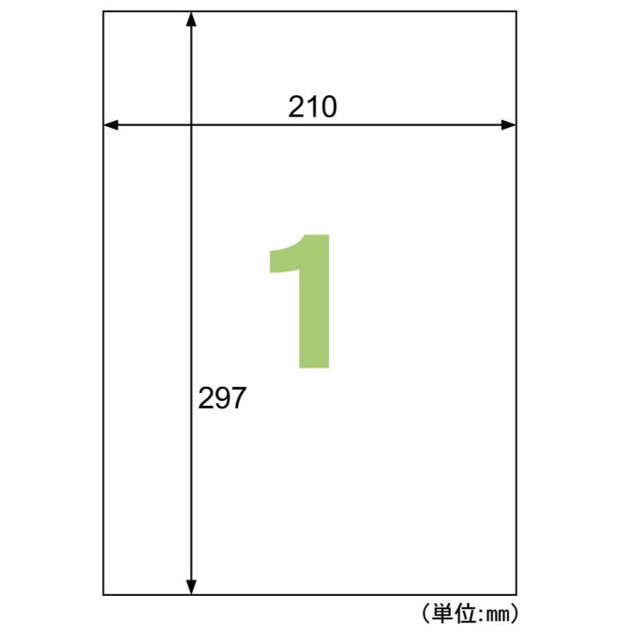 ヒサゴ 透明ラベル A4 ノーカット ラベルシール 透明 1面 KLPE862S | ヒサゴ | 05