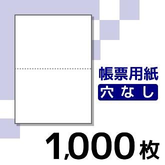 プリンター用帳票用紙 KN2000 A4 白紙2面穴無 1000枚入り | 