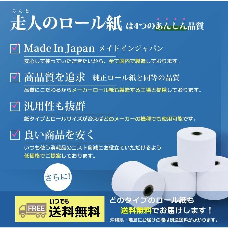 楽天スマートペイ用プリンター対応汎用感熱ロール紙（5巻）58×40×8