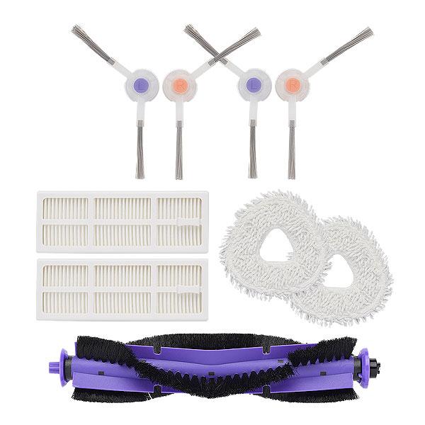 ナーワル フレオ Freo 用 サイドブラシ2セット/フィルター2個/メインブラシ1個/モップ2枚 交換パーツ7点セット 互換品 | NARWAL