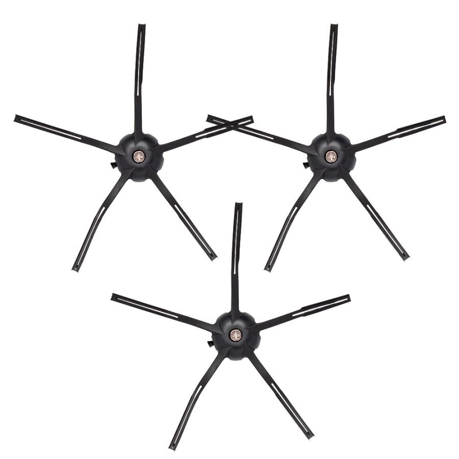 S5 / S6 / S7 / Q5 / Q7 / E4 / E5 ロボット掃除機用 サイドブラシ ブラック 互換品 3個セット ロボロック用 | Roborock
