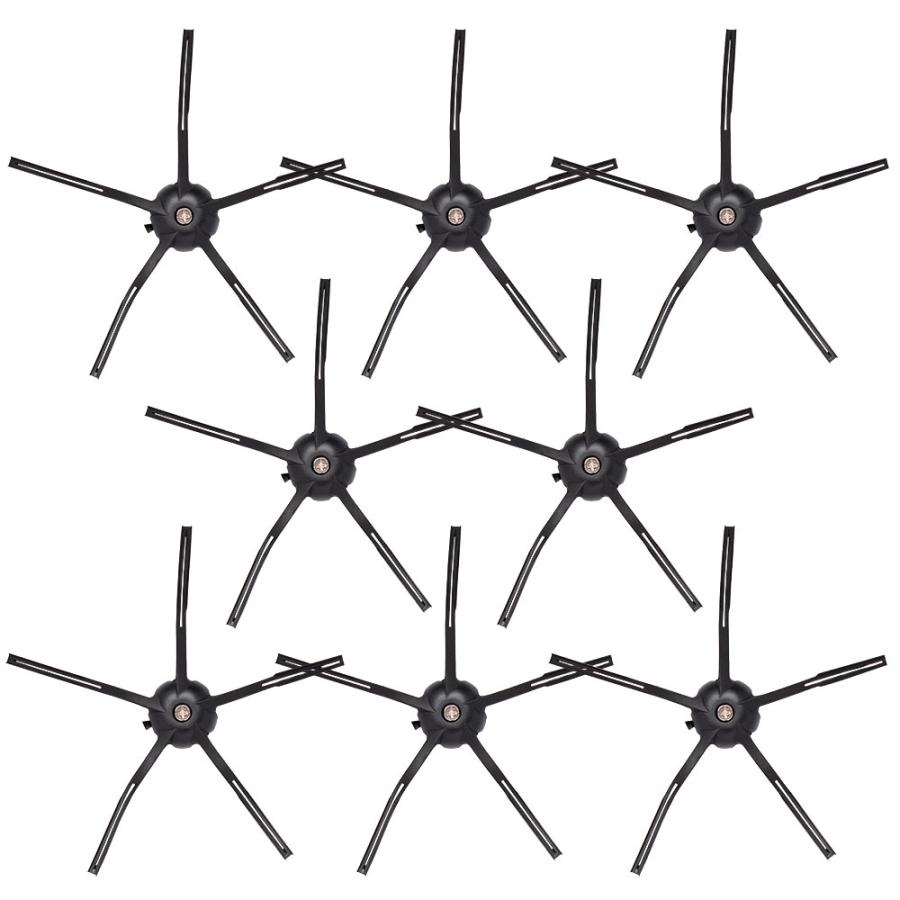 S5 / S6 / S7 / Q5 / Q7 / E4 / E5 ロボット掃除機用 サイドブラシ ブラック 互換品 8個セット ロボロック用 | Roborock